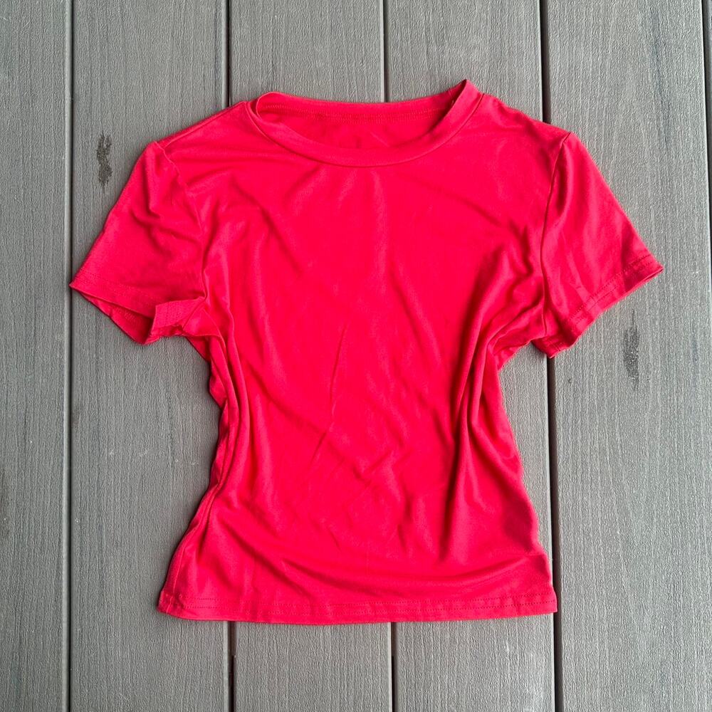 Basic Red Crop Top - S